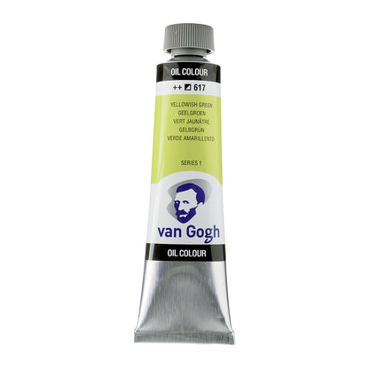 White Smoke Van Gogh Oil Paint, 40ml - 617 - Yellowish Green S1 Oil Paint