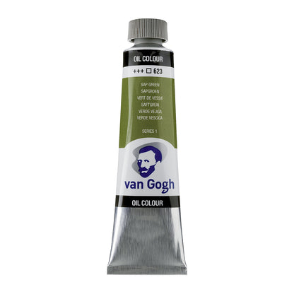 White Smoke Van Gogh Oil Paint, 40ml - 623 - Sap Green S1 Oil Paint
