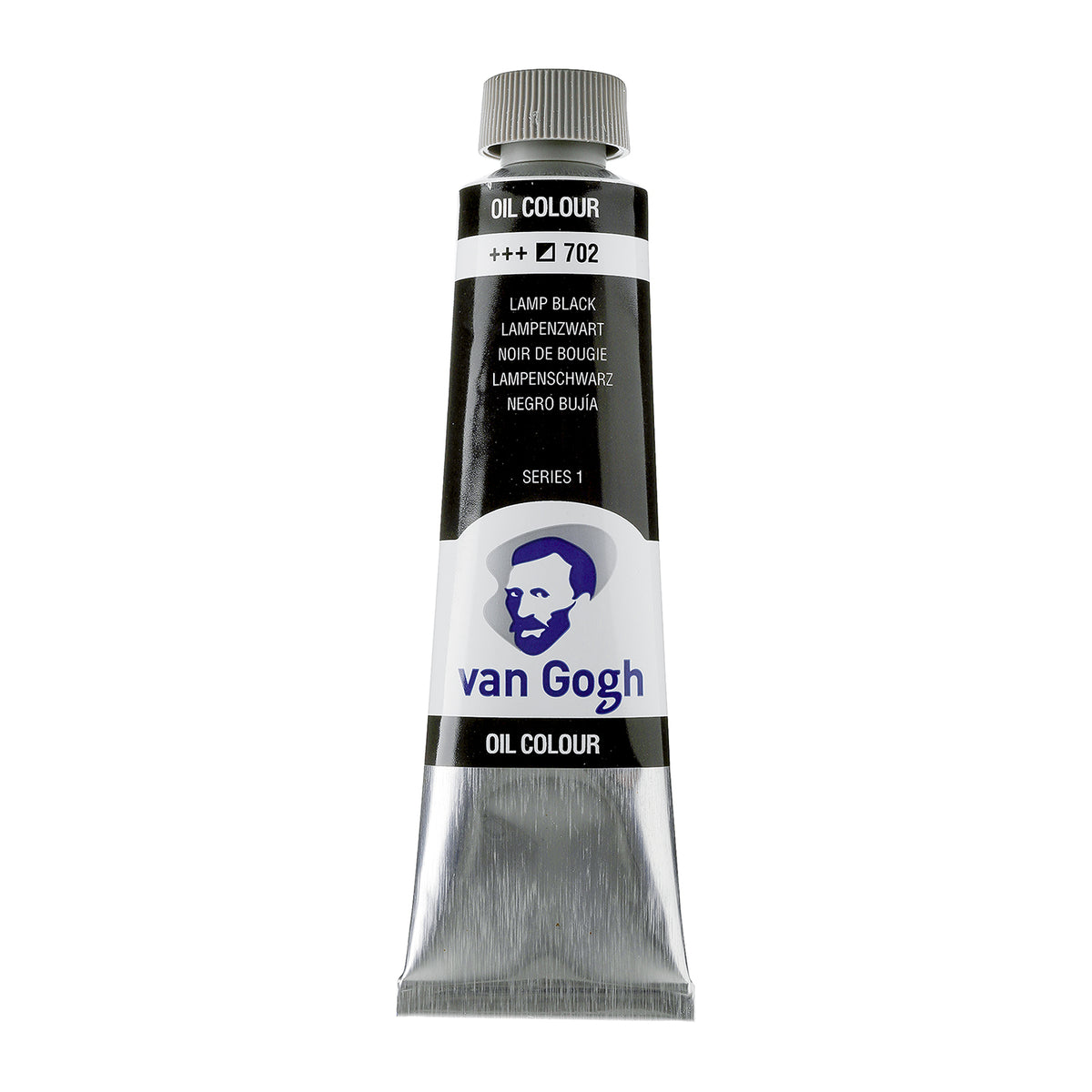 White Smoke Van Gogh Oil Paint, 40ml - 702 - Lamp Black S1 Oil Paint
