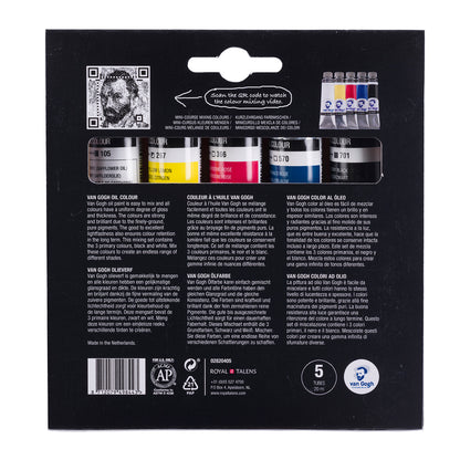 Black Van Gogh Oil Colours Primary Mixing Set, 5x20ml Oil Paint