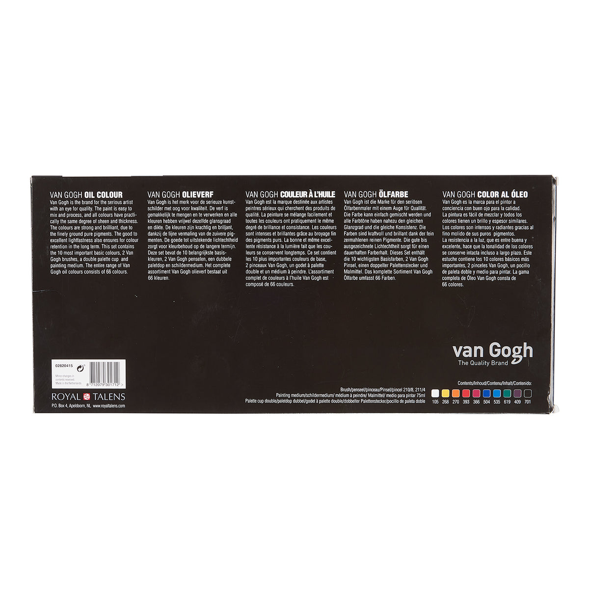 Black Van Gogh Oil Advanced Set 10x20ml + Accessories Oil Paint