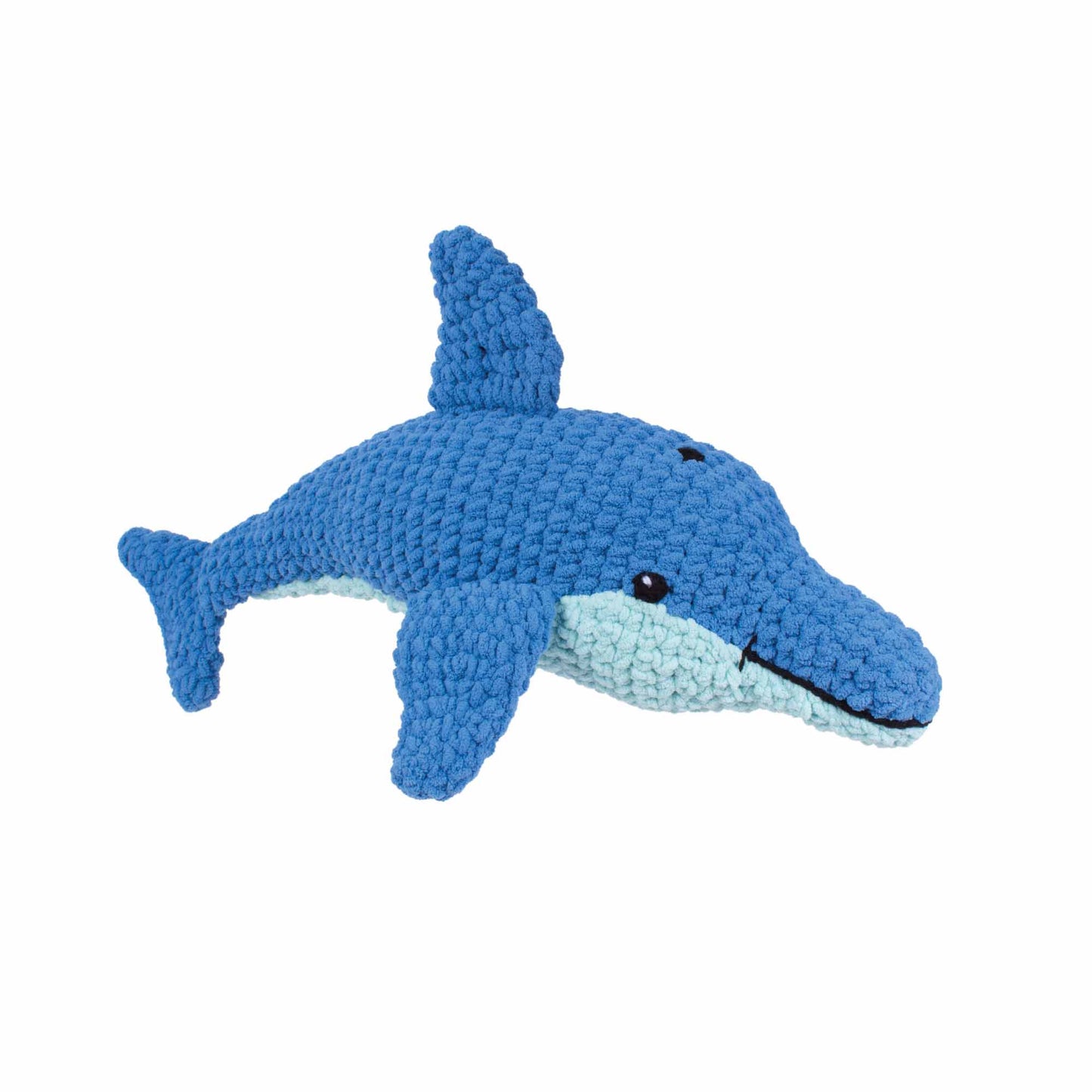 White Smoke The Knitty Critters Collection Crochet Kit - Finley Dolphin Crochet