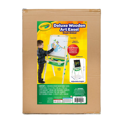 Dark Khaki Crayola Kids Deluxe Wooden Art Easel Kids Painting Sets