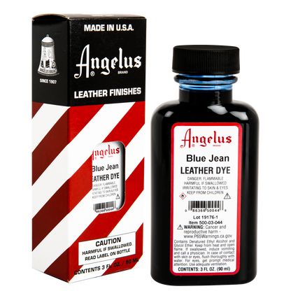 Tan Angelus Leather Dye Blue Jean #044 3Oz/88.72Ml Leather Dyes