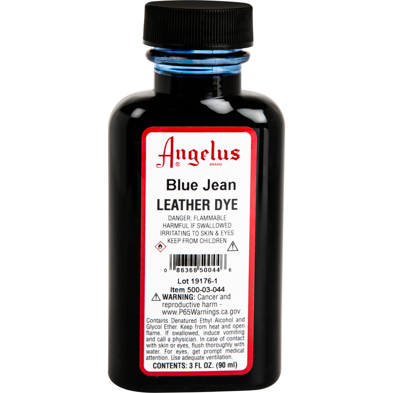Black Angelus Leather Dye Blue Jean