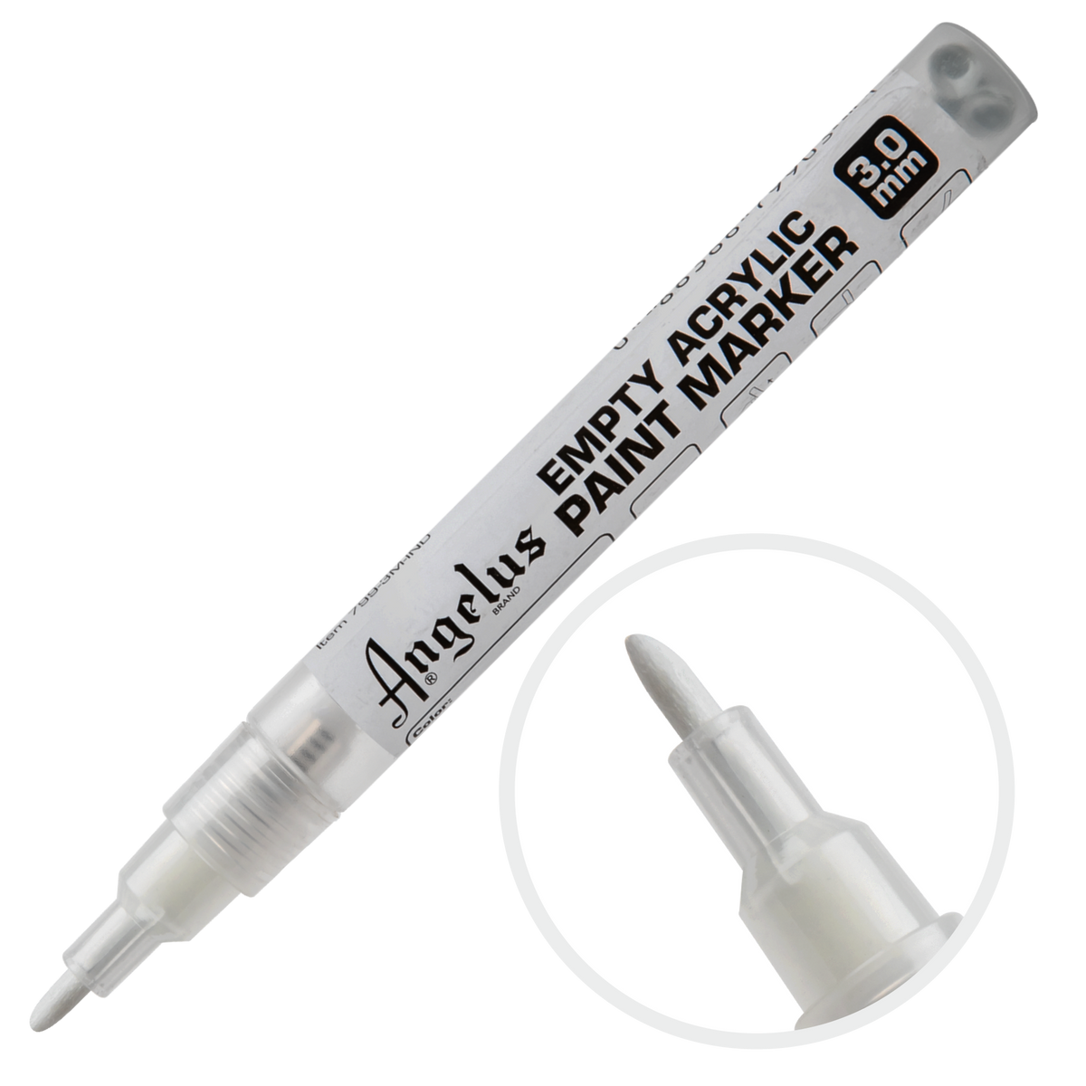 Gray Angelus Empty Acrylic Paint Marker 3.0mm Leather Paints