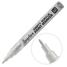 Gray Angelus Empty Acrylic Paint Marker 3.0mm Leather Paints