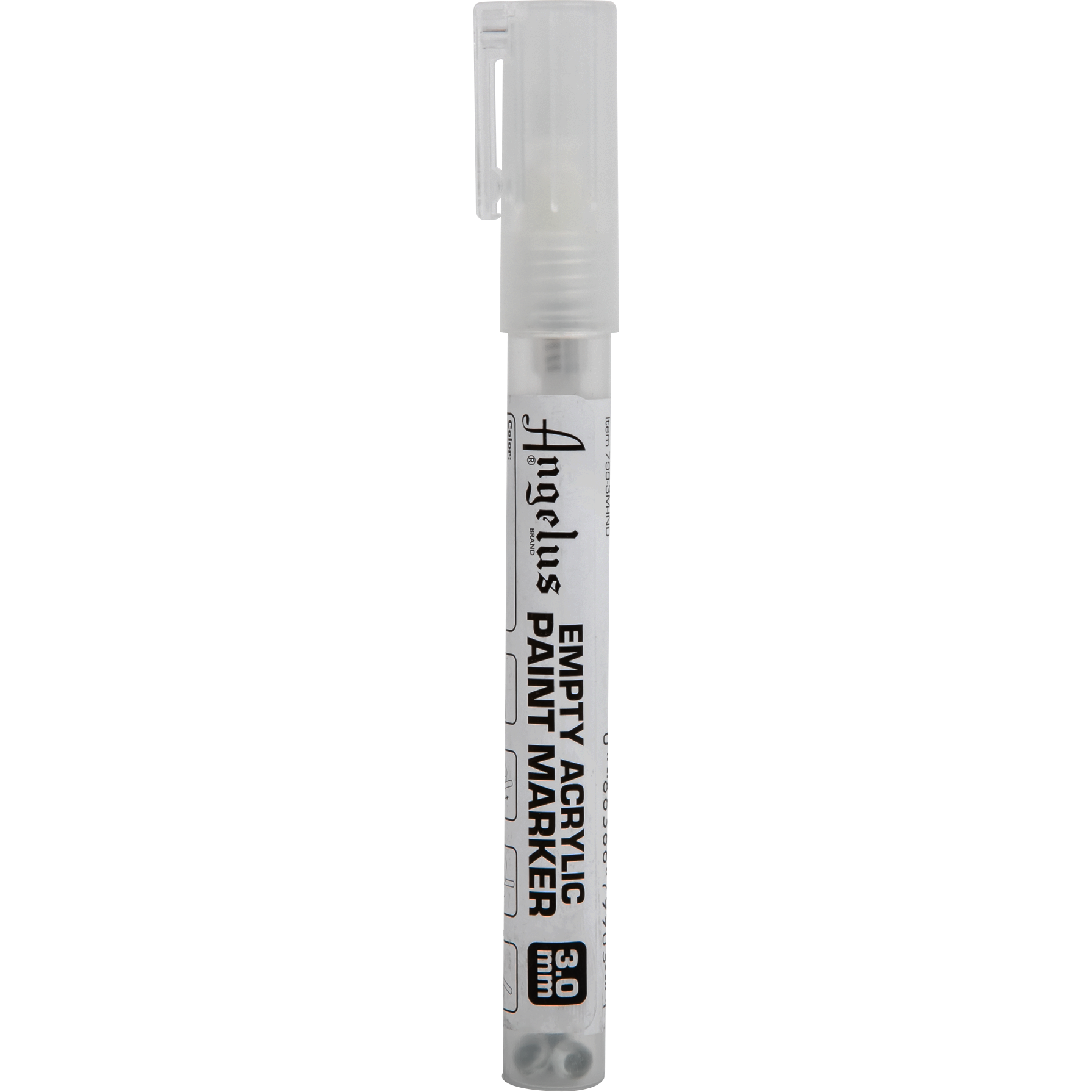 Gray Angelus Empty Acrylic Paint Marker 3.0mm Leather Paints