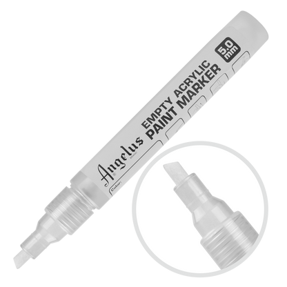 Light Gray Angelus Empty Acrylic Paint Marker 5.0mm Leather Paints