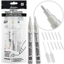 Light Gray Angelus Empty Acrylic Paint Marker Set 3.0mm Leather Paints
