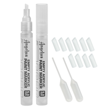 Light Gray Angelus Empty Acrylic Paint Marker Set 5.0mm Leather Paints