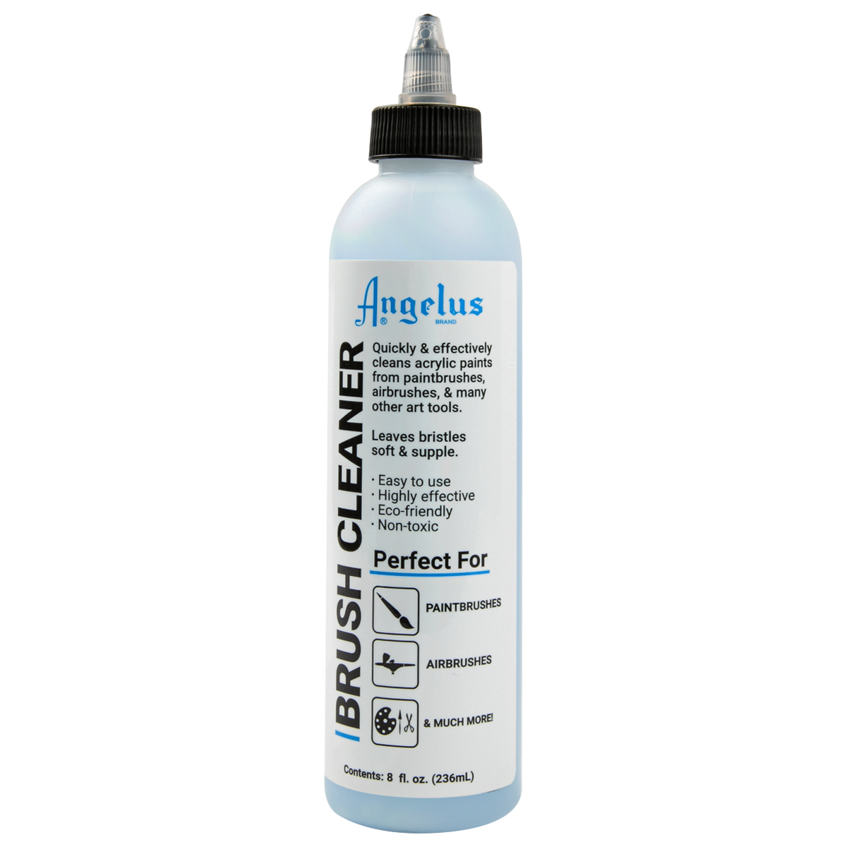 Light Gray Angelus Brush Cleaner 236ml Leather Paint Brushes