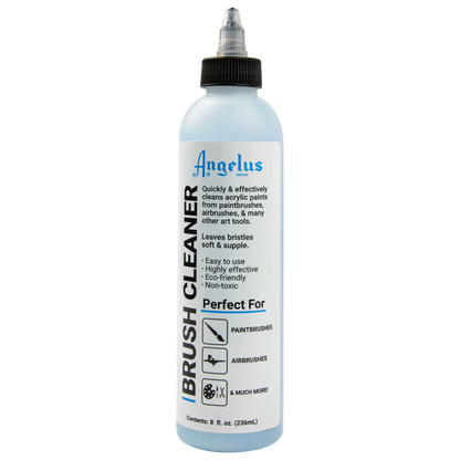 Light Gray Angelus Brush Cleaner 236ml Leather Paint Brushes