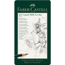Dark Slate Gray Faber-Castell 9000 Graphite Pencil Art Set, Asssorted, 12pcs Pencils
