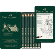 Dark Slate Gray Faber-Castell 9000 Graphite Pencil Art Set, Asssorted, 12pcs Pencils