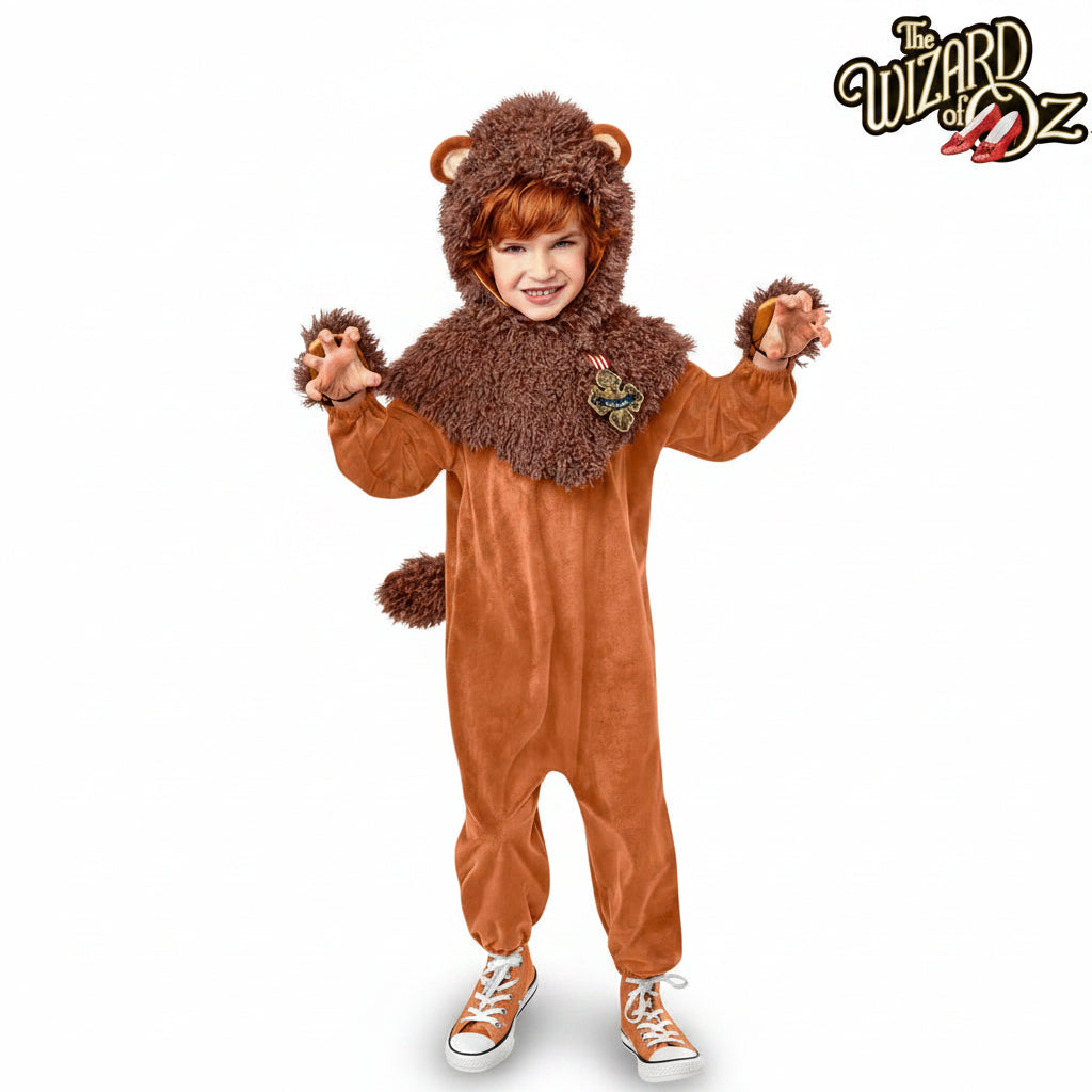 White Smoke Cowardly Lion Deluxe Costume Costumes