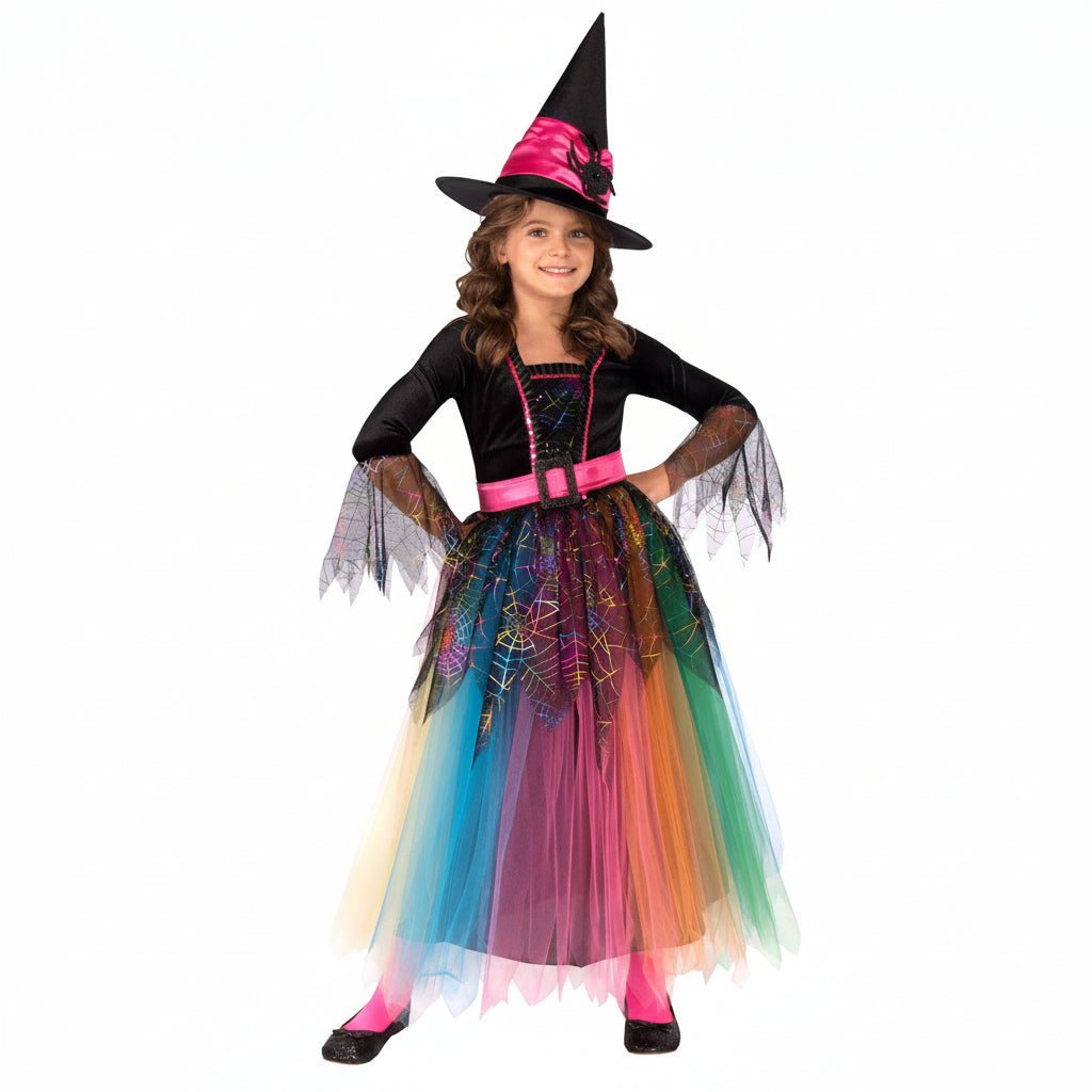 White Smoke Spider Witch Costume Costumes