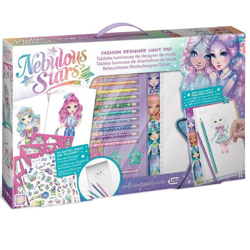 White Smoke Nebulous Stars Fashion Designer Light Pad Craft Kits