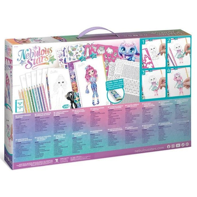 White Smoke Nebulous Stars Fashion Designer Light Pad Craft Kits