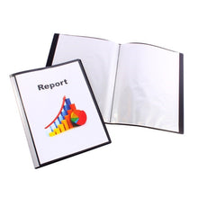 Quill Fixed Insert Display Book PP, A4, 20 Pockets - Black