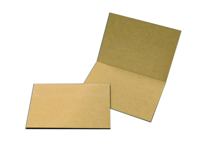 Quill Card Maker Pack 10xA6, 240gsm, Kraft
