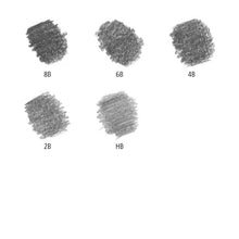 White Smoke Staedtler Mars Lumograph Jumbo Graphite Pencils, 5Pk Pencils
