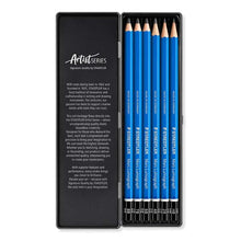 Dark Slate Gray Staedtler Mars Lumograph Graphite Pencil Tin, 6Pk Pencils