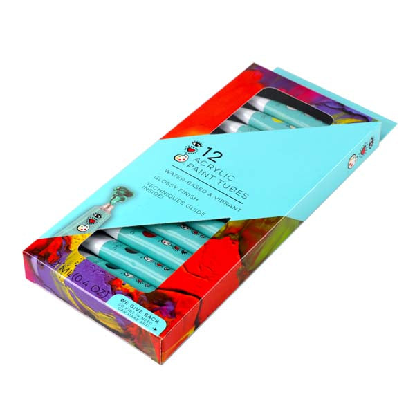 White Smoke I Heart Art Acrylic Paint Set, 12x12ml Easter