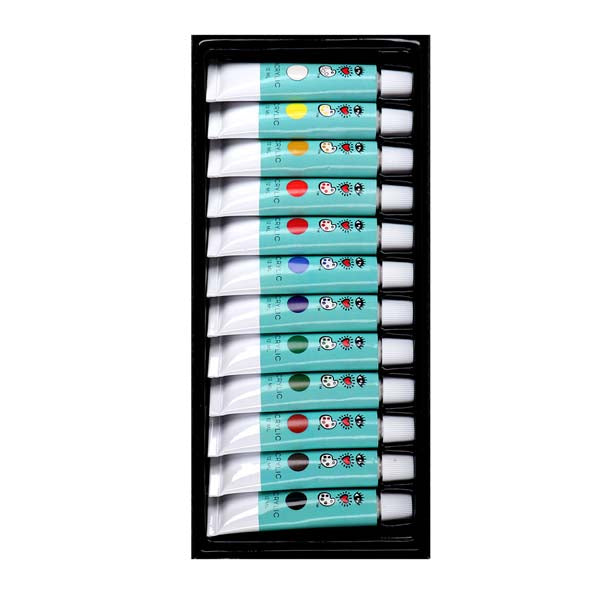 Black I Heart Art Acrylic Paint Set, 12x12ml Easter