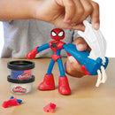 White Smoke Play-Doh Marvel Spider-Man Thwip Squisher Action Figure Kids Clay, Dough & Modelling