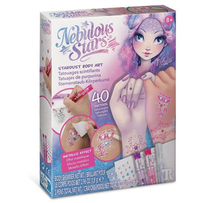 White Smoke Nebulous Stars Stardust Body Art Craft Kits