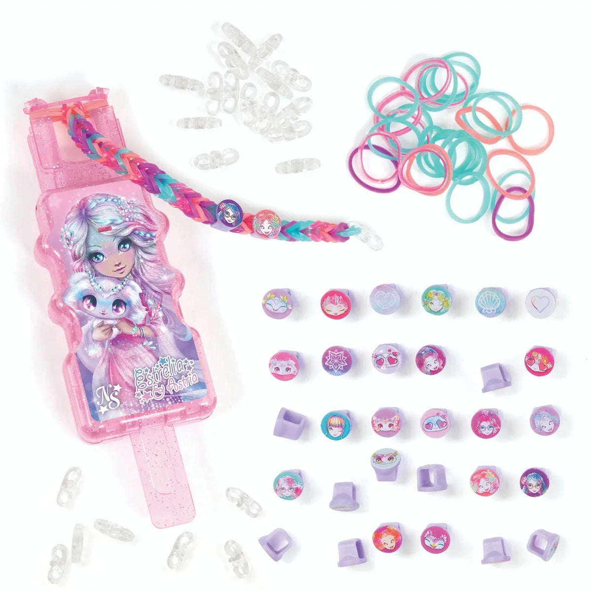 White Smoke Rainbow Loom Nebulous Stars Auto Loom Bead Set Craft Kits
