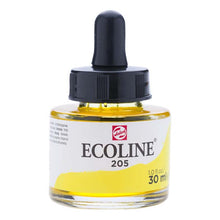 White Smoke Ecoline Liquid Watercolour Ink, 30ml - 205 -  Lemon Yellow Ink