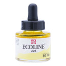 White Smoke Ecoline Liquid Watercolour Ink, 30ml - 226 -  Pastel Yellow Ink