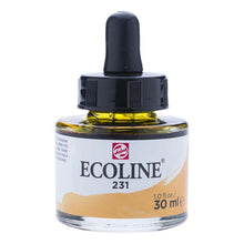 White Smoke Ecoline Liquid Watercolour Ink, 30ml - 231 -  Gold Ochre Ink