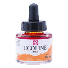 White Smoke Ecoline Liquid Watercolour Ink, 30ml - 236 -  Light Orange Ink
