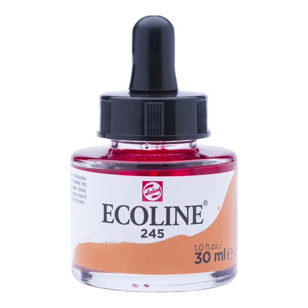 White Smoke Ecoline Liquid Watercolour Ink, 30ml - 245 -  Saffron Yellow Ink