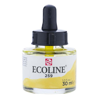 White Smoke Ecoline Liquid Watercolour Ink, 30ml - 259 -  Sand Yellow Ink