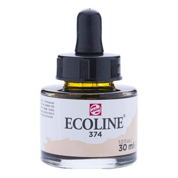 White Smoke Ecoline Liquid Watercolour Ink, 30ml - 374 -  Pink Beige Ink