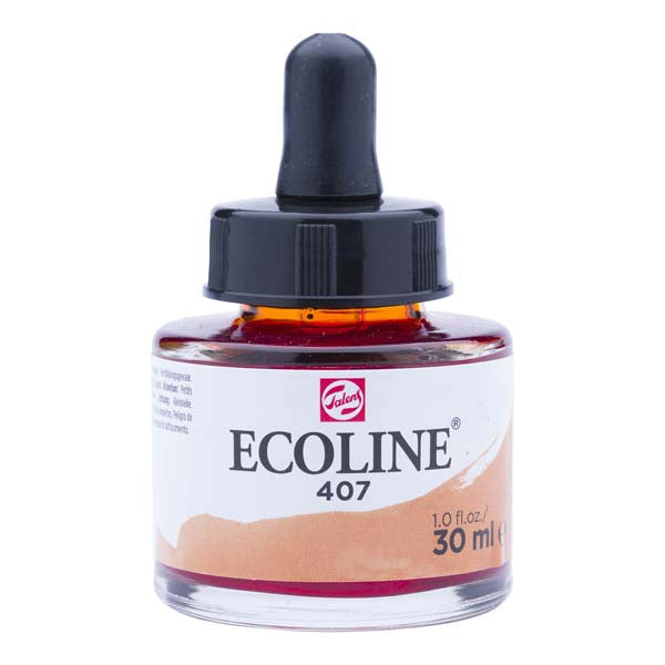 White Smoke Ecoline Liquid Watercolour Ink, 30ml - 407 -  Deep Ochre Ink