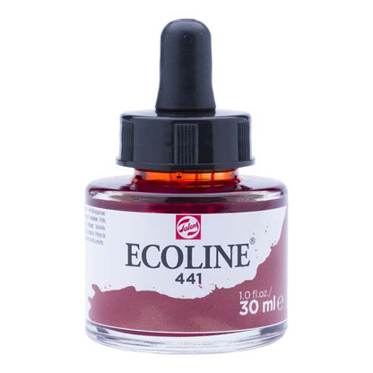 White Smoke Ecoline Liquid Watercolour Ink, 30ml - 441 -  Mahogany Ink
