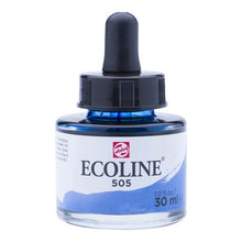 White Smoke Ecoline Liquid Watercolour Ink, 30ml - 505 -  Ultramarine Lt. Ink