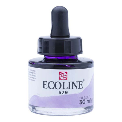 White Smoke Ecoline Liquid Watercolour Ink, 30ml - 579 -  Pastel Violet Ink
