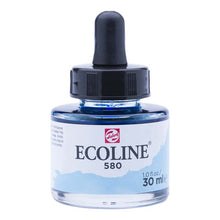 White Smoke Ecoline Liquid Watercolour Ink, 30ml - 580 -  Pastel Blue Ink