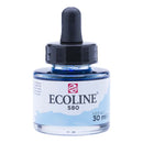 White Smoke Ecoline Liquid Watercolour Ink, 30ml - 580 -  Pastel Blue Ink