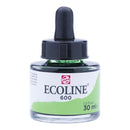 White Smoke Ecoline Liquid Watercolour Ink, 30ml - 600 -  Green Ink