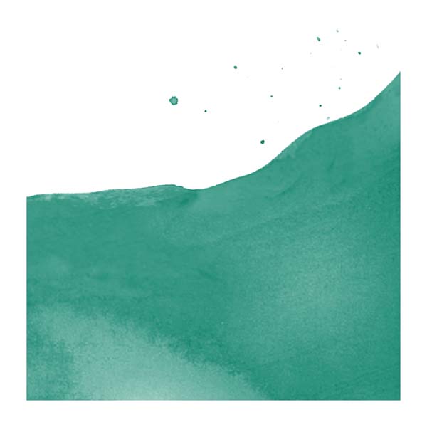 Dark Cyan Ecoline Liquid Watercolour Ink, 30ml - 602 -  Deep Green Ink