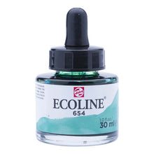 White Smoke Ecoline Liquid Watercolour Ink, 30ml - 654 -  Fir Green Ink