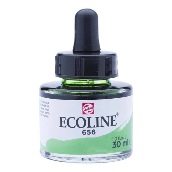 White Smoke Ecoline Liquid Watercolour Ink, 30ml - 656 -  Forest Green Ink