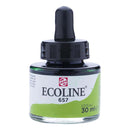 White Smoke Ecoline Liquid Watercolour Ink, 30ml - 657 -  Bronze Green Ink